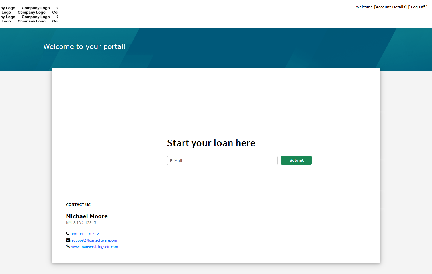 screenshot of LOAN SERVICING SOFT